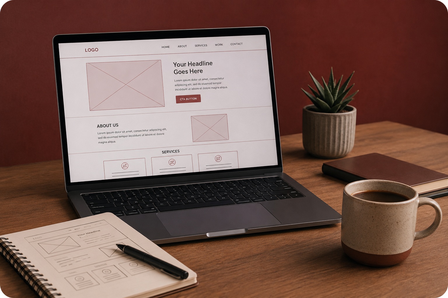 Modern lightweight website workspace