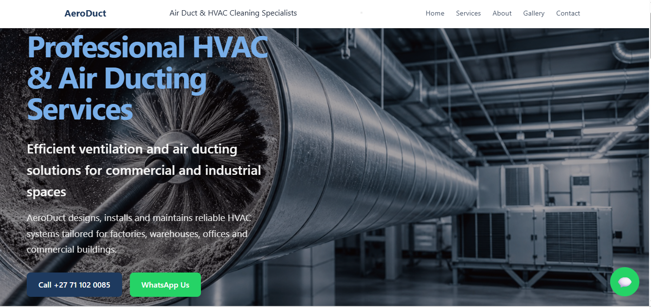 AeroDuct Website