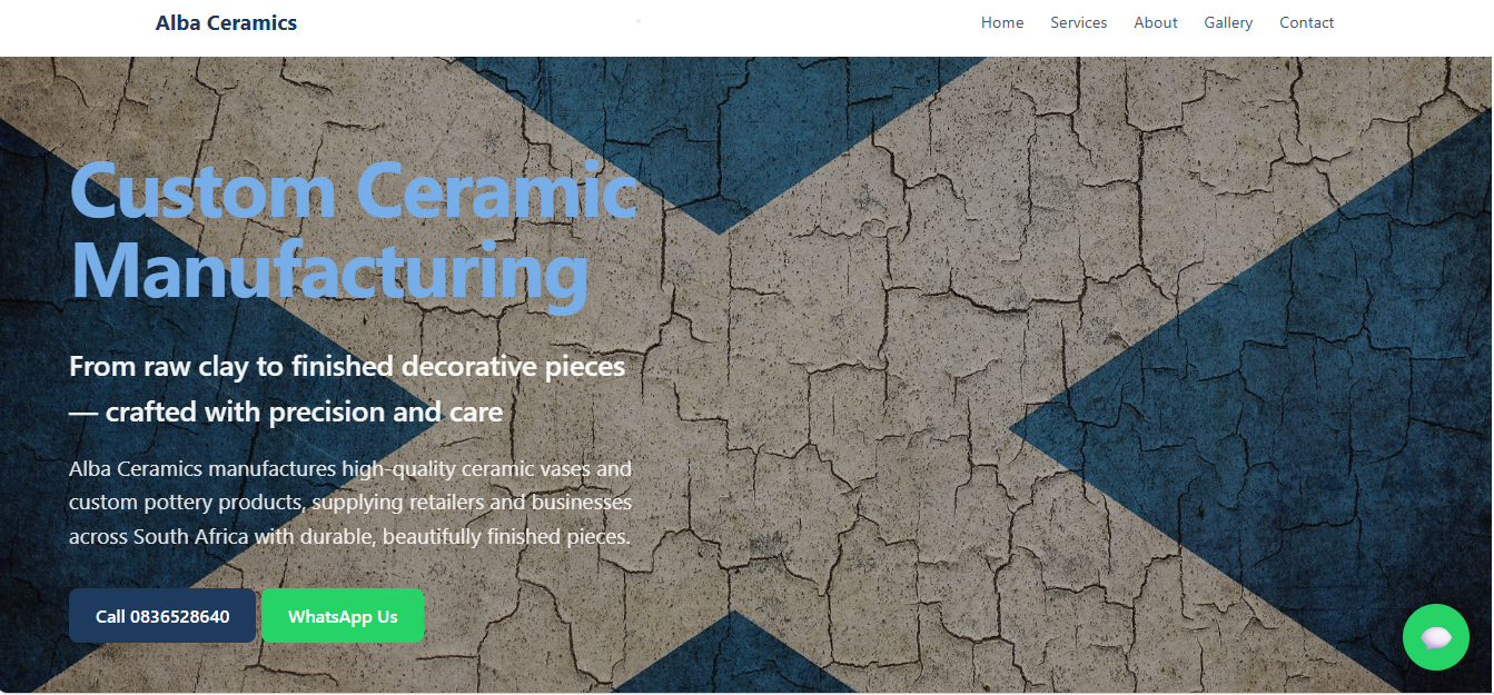 Alba Ceramics Website